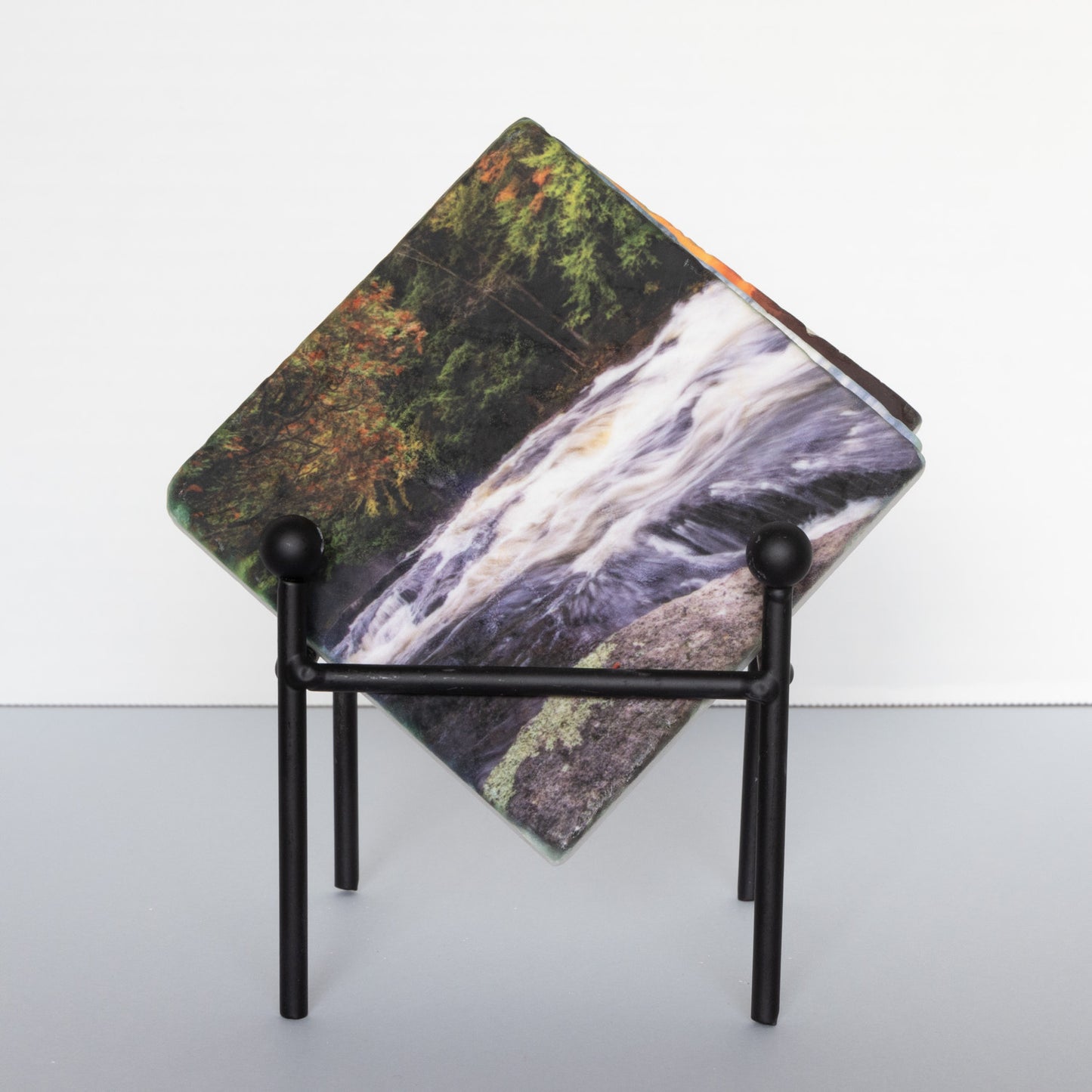 Buttermilk Falls - Long Lake, NY Adirondacks Coaster Set