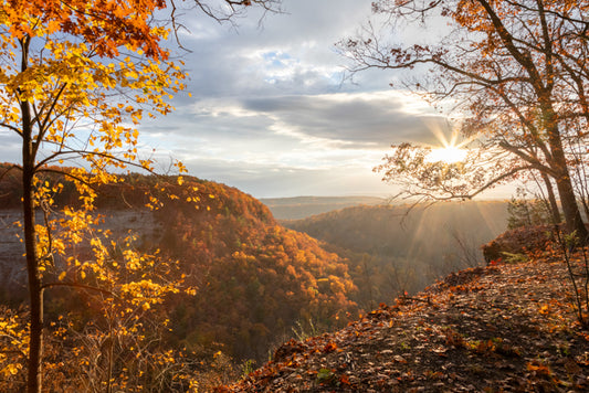 Fall Sunrise Over Letchworth State Park, NY