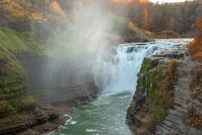 Upper Falls Fall Foliage - Letchworth, NY