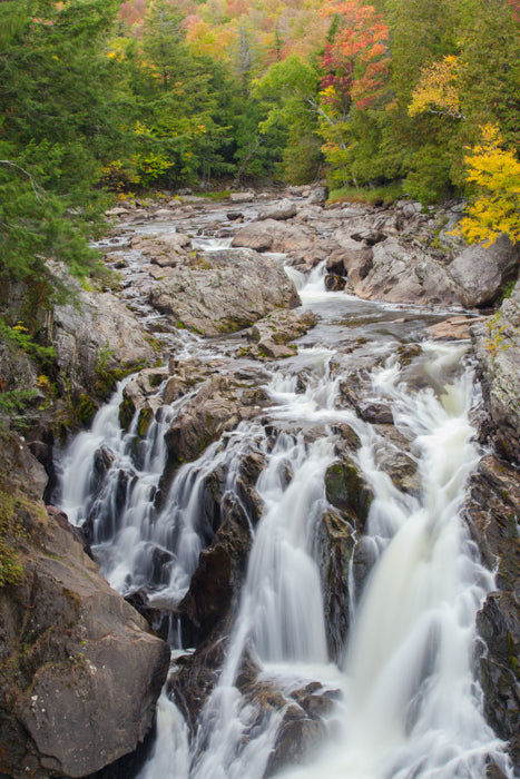 Wilmington Notch Falls Fall Foliage - Wilmington, NY