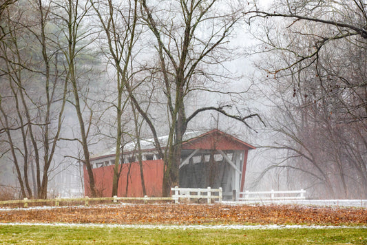 Foggy Covered Bridge