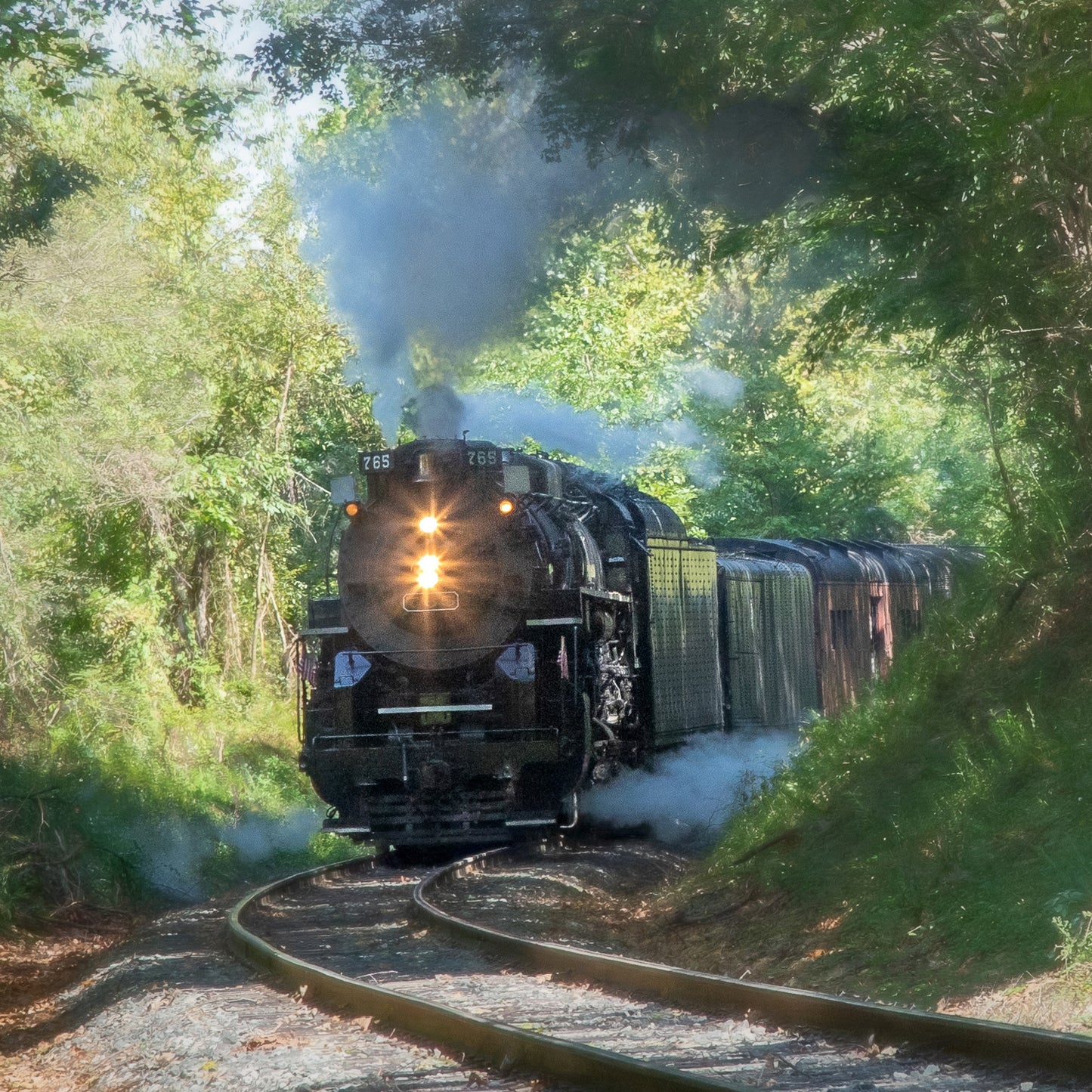 Steam Train Stone Coaster Set
