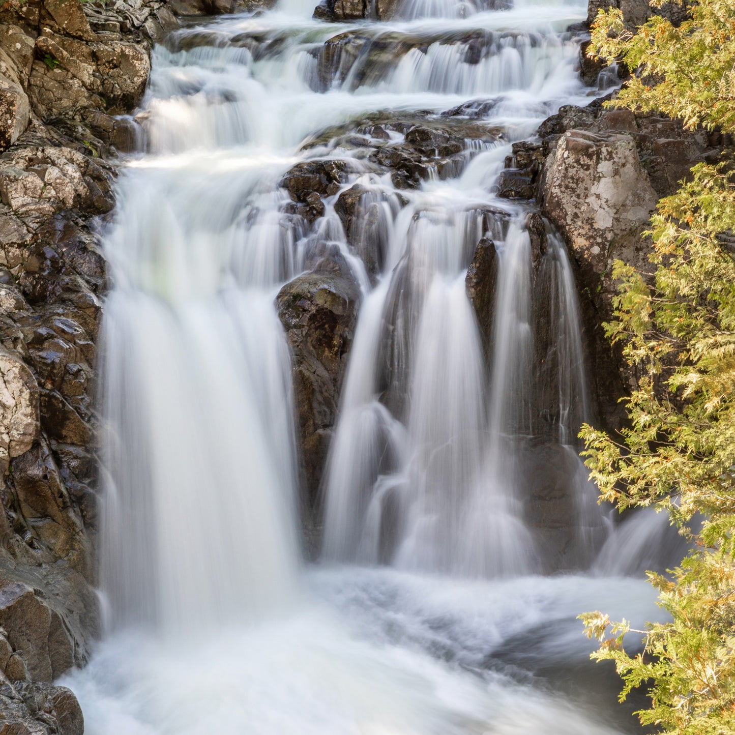 Split Rock Falls -  Adirondacks Stone Coaster Set